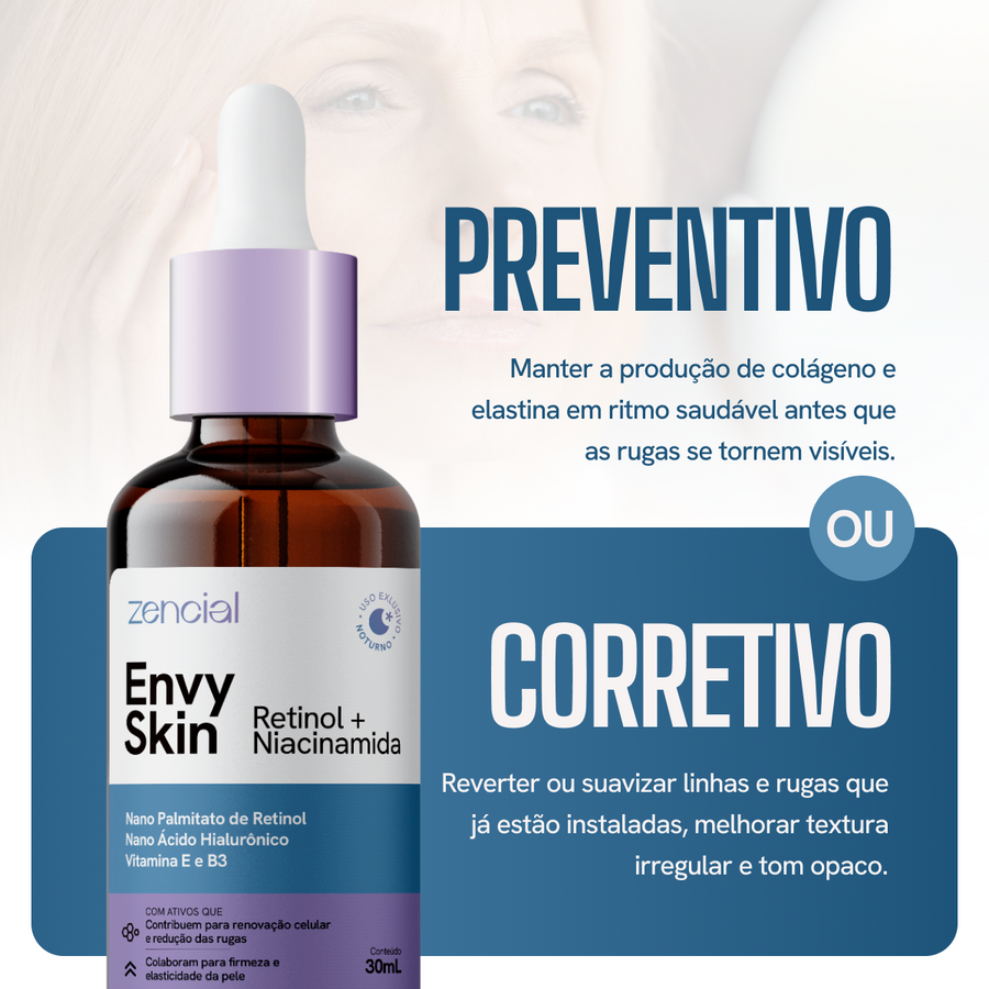 Sérum Anti-Envelhecimento Envy Skin Nano Retinol + Niacinamida 30ml